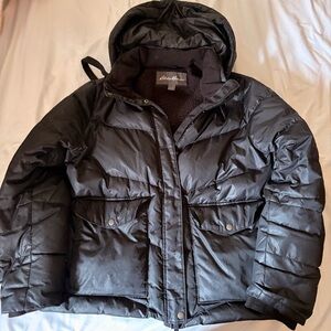 Eddie Bauer Brown Sherpa-Lined Jacket